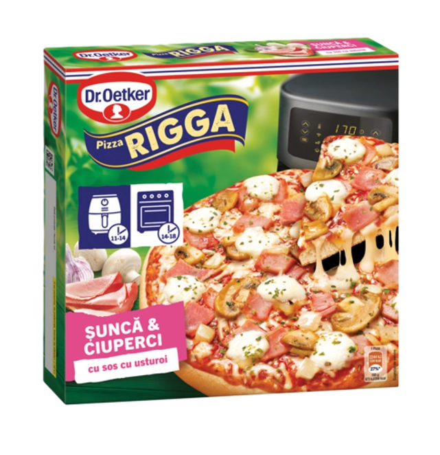 Dr. Oetker Pizza cu șuncă și ciuperci