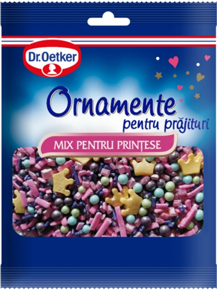 Ornamente pentru prăjituri Mix pentru Prințese Dr. Oetker