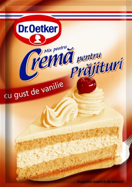 Cremă pentru prăjituri cu gust de vanilie Dr. Oetker Preparare cu unt