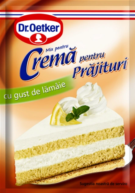 Cremă pentru prăjituri cu gust de lămâie Dr. Oetker