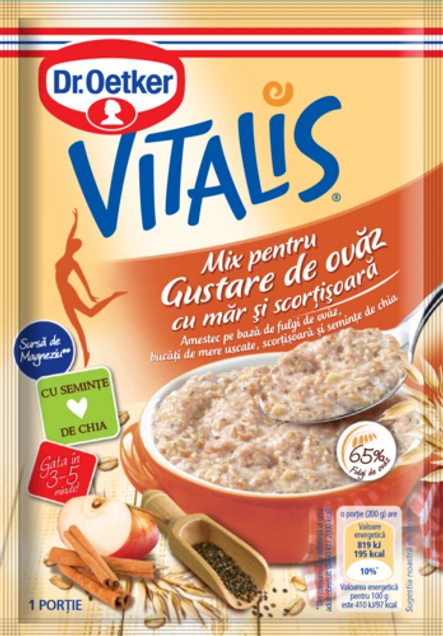 Vitalis Mix pentru Gustare de ovaz cu măr și scorțișoară Dr. Oetker