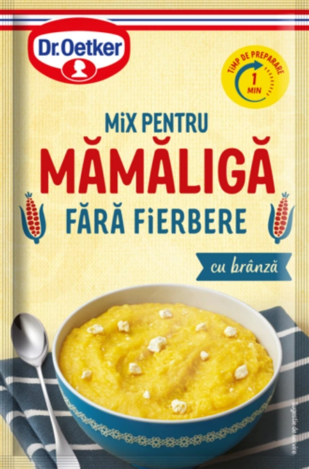 Mămăliga fără fierbere cu brânză