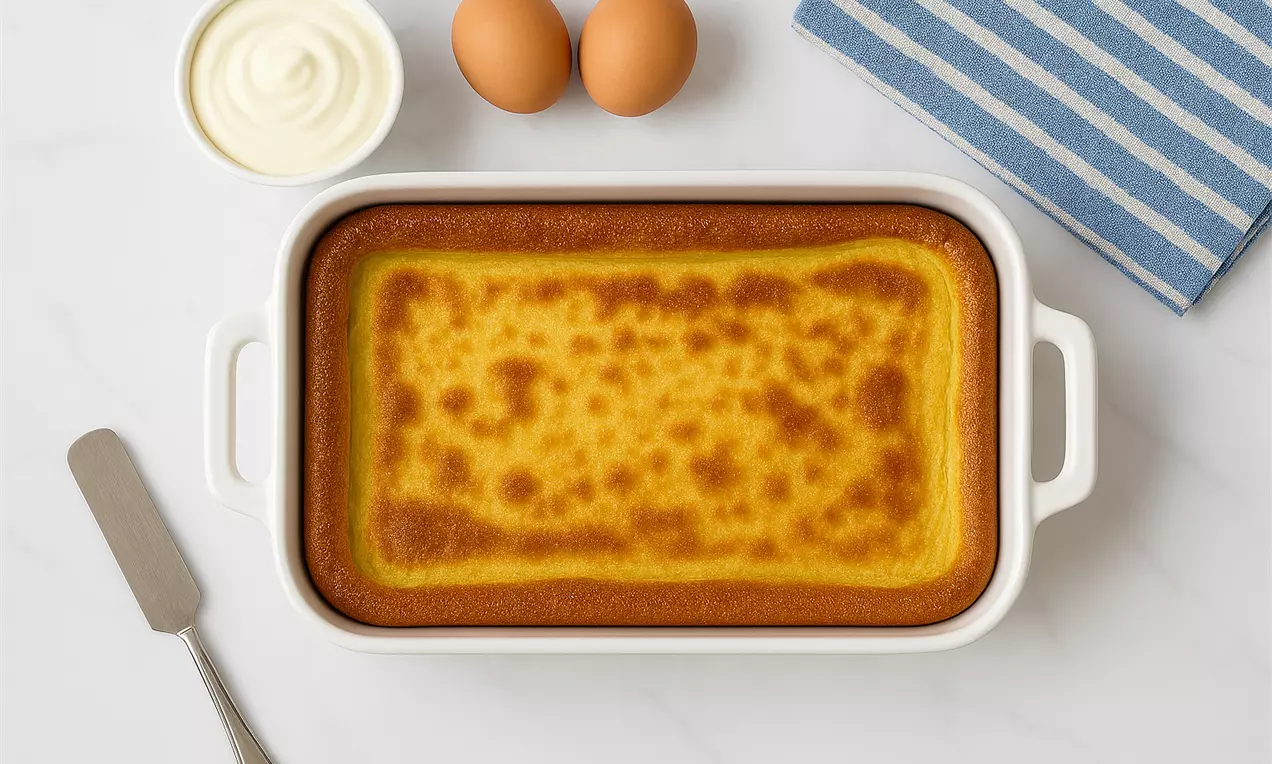 Clătită uriașă la cuptor cu caramel